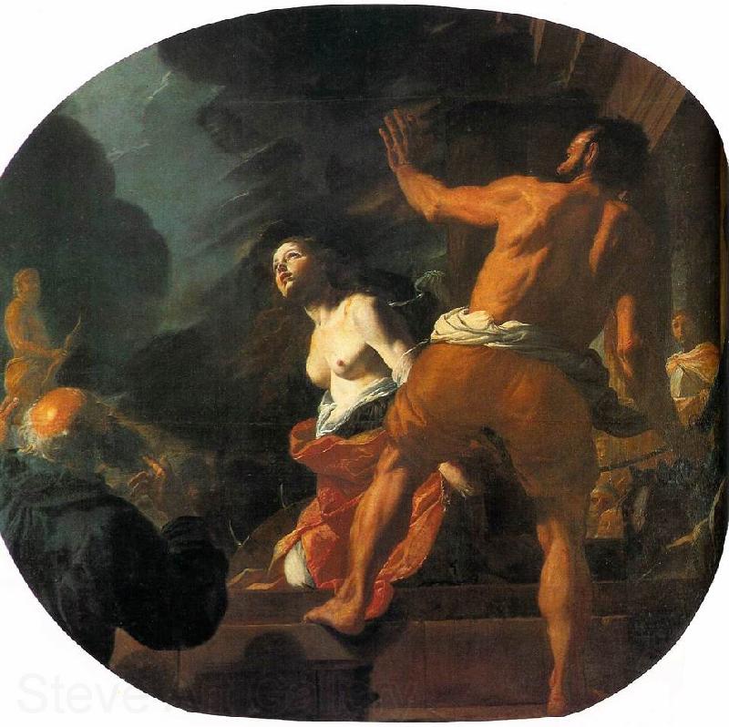PRETI, Mattia Beheading of St. Catherine ag Spain oil painting art
